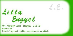 lilla engyel business card